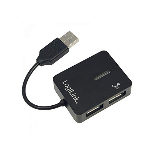 LogiLink UA0139 - USB 2.0 Hub mit 4-Ports Modell "Smile", 4x Hi-Speed USB, Schwarz LogiLink UA0139 - USB 2.0 Hub mit 4-Ports Modell "Smile", 4x Hi-Speed USB, Schwarz von Logilink
