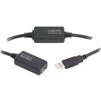 LogiLink USB-Kabel USB 2.0 USB-A Stecker, USB-A Buchse 15.00m Schwarz UA0145 LogiLink USB-Kabel USB 2.0 USB-A Stecker, USB-A Buchse 15.00m Schwarz UA0145 von Logilink