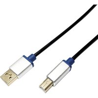 LogiLink USB-Kabel USB 2.0 USB-A Stecker, USB-B Stecker 2.00m Schwarz BUAB220 LogiLink USB-Kabel USB 2.0 USB-A Stecker, USB-B Stecker 2.00m Schwarz BUAB220 von Logilink