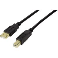 LogiLink USB-Kabel USB 2.0 USB-A Stecker, USB-B Stecker 20.00m Schwarz vergoldete Steckkontakte UA02 LogiLink USB-Kabel USB 2.0 USB-A Stecker, USB-B Stecker 20.00m Schwarz vergoldete Steckkontakte UA02 von Logilink