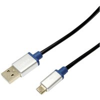 LogiLink USB-Kabel USB 2.0 USB-A Stecker, USB-Micro-B Stecker 1.00m Schwarz BUAM210 LogiLink USB-Kabel USB 2.0 USB-A Stecker, USB-Micro-B Stecker 1.00m Schwarz BUAM210 von Logilink