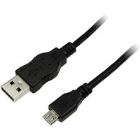 LogiLink USB-Kabel USB 2.0 USB-A Stecker, USB-Micro-B Stecker 1.80m Schwarz von Logilink
