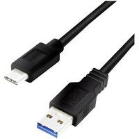 LogiLink USB-Kabel USB 3.2 Gen1 (USB 3.0 / USB 3.1 Gen1) USB-A Stecker, USB-C® Stecker 0.15m CU0166 von Logilink
