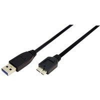 LogiLink USB-Kabel USB 3.2 Gen1 (USB 3.0 / USB 3.1 Gen1) USB-A Stecker, USB-Micro-B 3.0 Stecker 1.00 von Logilink
