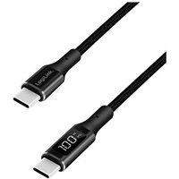 LogiLink USB-C® Kabel USB 2.0 USB-A Stecker 1m Schwarz beidseitig verwendbarer Stecker CU0181 von Logilink