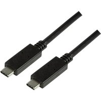 Logilink - USB-Kabel usb 3.2 Gen1 (usb 3.0 / usb 3.1 Gen1) usb-c® Stecker, usb-c® Stecker 1.00 m Schwa von Logilink