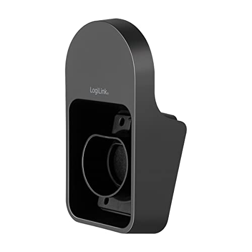 LogiLink Universal Wandhalterung mit Kabelstutzen für Auto-Ladekabel nach Europäischem Standard, max. Belastung = 10kg, Farbe: Schwarz LogiLink Universal Wandhalterung mit Kabelstutzen für Auto-Ladekabel nach Europäischem Standard, max. Belastung = 10kg, Farbe: Schwarz von Logilink
