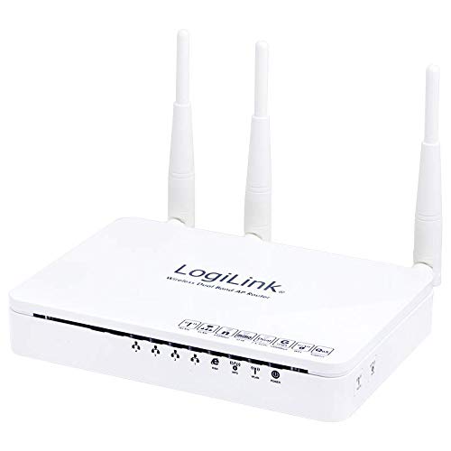 LogiLink WL0143 WLAN 3T3R 450 MBit/s Dual-Band Router von Logilink