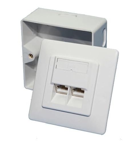 Logilink CAT.6 Anschlussdose NP0006A, 2x RJ45, UP+AP Logilink CAT.6 Anschlussdose NP0006A, 2x RJ45, UP+AP von Logilink