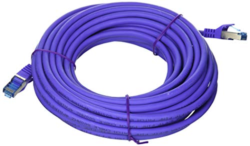 Logilink CQ309VS RJ45 Netzwerkkabel, Patchkabel CAT 6a S/FTP 10.00m Violett Flammwidrig, Halogenfrei, 10M von Logilink