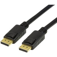 DisplayPort-Kabel CV0119 Stecker/Stecker 8K 60Hz schwarz 1m - Logilink von Logilink