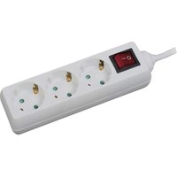 LPS206 Steckdosenleiste mit Schalter Weiß Schutzkontakt 1 St. - Logilink von Logilink