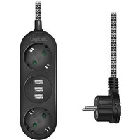 Logilink - Steckdose, geerdeter 2-Wege-3xUSB-Flachstecker Logilink - Steckdose, geerdeter 2-Wege-3xUSB-Flachstecker von Logilink