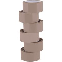 Verpackungs-Klebeband, braun, 48 mm x 66 m, 6 Stück - Logilink von Logilink