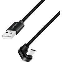 Logilink - usb 2.0 Typ-C Kabel CU0192, usb-a, Alu, schwarz, 3 m Logilink - usb 2.0 Typ-C Kabel CU0192, usb-a, Alu, schwarz, 3 m von Logilink