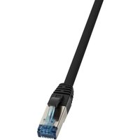 Patchkabel pur CAT.6A s/ftp schwarz 50m - Logilink von Logilink