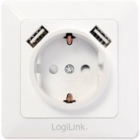 Schutzkontaktsteckdose PA0162, 2x usb - Logilink von Logilink