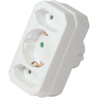 Logilink - Steckdose mit 2 Euro + 1 Schutzkontaktsteckdose Weiß Logilink - Steckdose mit 2 Euro + 1 Schutzkontaktsteckdose Weiß von Logilink