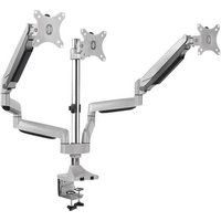 LogiLink BP0052 3fach Monitor-Tischhalterung 33,0cm (13 ) - 81,3cm (32 ) Silber Neigbar, Schwenkb von Logilink