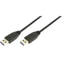 Logilink - USB-Kabel usb 3.2 Gen1 (usb 3.0 / usb 3.1 Gen1) usb-a Stecker, usb-a Stecker 1.00 m Schwarz von Logilink