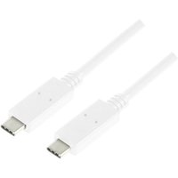 Logilink - USB-Kabel usb 3.2 Gen1 (usb 3.0 / usb 3.1 Gen1) usb-c® Stecker, usb-c® Stecker 1.00 m Weiß von Logilink