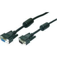 Logilink - vga m/f 1.8m Kabel vga 1.8m vga (D-Sub) Schwarz von Logilink