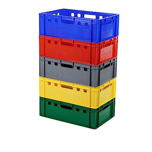 5 Stück E2 Kisten 600x400x200 Fleischkiste Lagerkiste Metzgerkiste in verschiedenen Farben 5 Stück E2 Kisten 600x400x200 Fleischkiste Lagerkiste Metzgerkiste in verschiedenen Farben von Logiplast