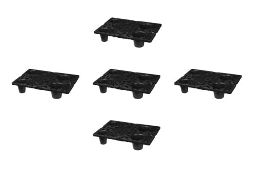 5 Stück Kunststoffpalette 60 x 40 cm 1/4 Europalettenmaß Displaypalette Schwarz 5 Stück Kunststoffpalette 60 x 40 cm 1/4 Europalettenmaß Displaypalette Schwarz von Logiplast
