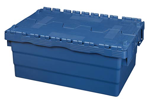 Kunststoffkisten mit Deckel 60 x 40 x 25 cm Aufbewahrungsbox in Industriequalität von Logiplast