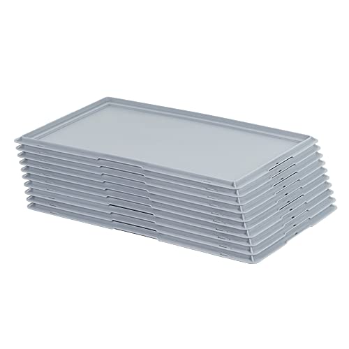 10 Stück Deckel für Eurokasten Metzgerkiste Fleischkiste E1 E2 E3 Grau 10 Stück Deckel für Eurokasten Metzgerkiste Fleischkiste E1 E2 E3 Grau von Logiplast