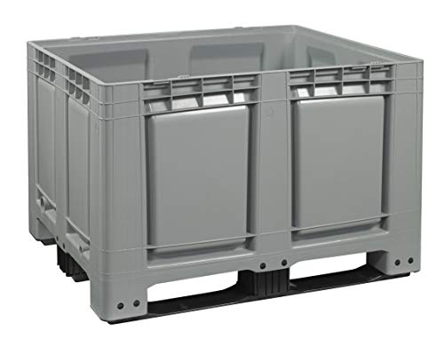 Logiplast Palettenbox LxBxH: 1200 x 1000 x 790 mm geschlossen mit 3 Kufen in grau Logiplast Palettenbox LxBxH: 1200 x 1000 x 790 mm geschlossen mit 3 Kufen in grau von Logiplast