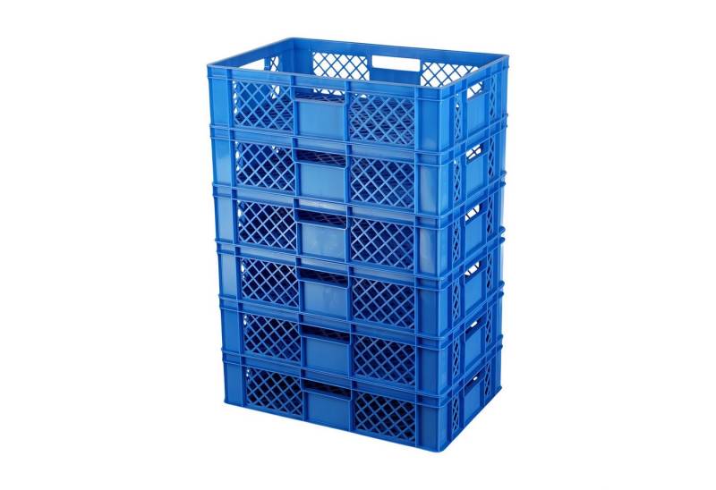 Logiplast Stapelbox 6 Stück Bäckerkisten / Brotkisten 600 x 400 x 150 mm von Logiplast