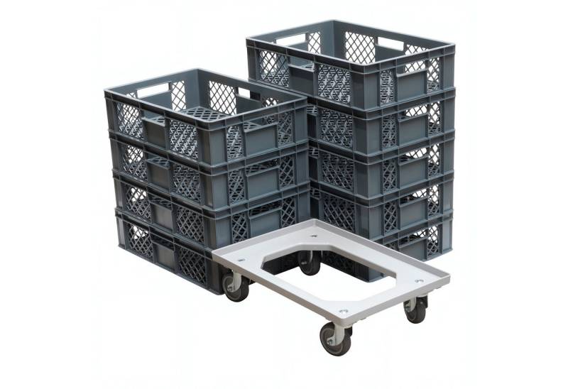 Logiplast Stapelbox 9 Stück Bäckerkisten / Brotkisten 600 x 400 x 150 mm und 1 Stück Trans Logiplast Stapelbox 9 Stück Bäckerkisten / Brotkisten 600 x 400 x 150 mm und 1 Stück Trans von Logiplast