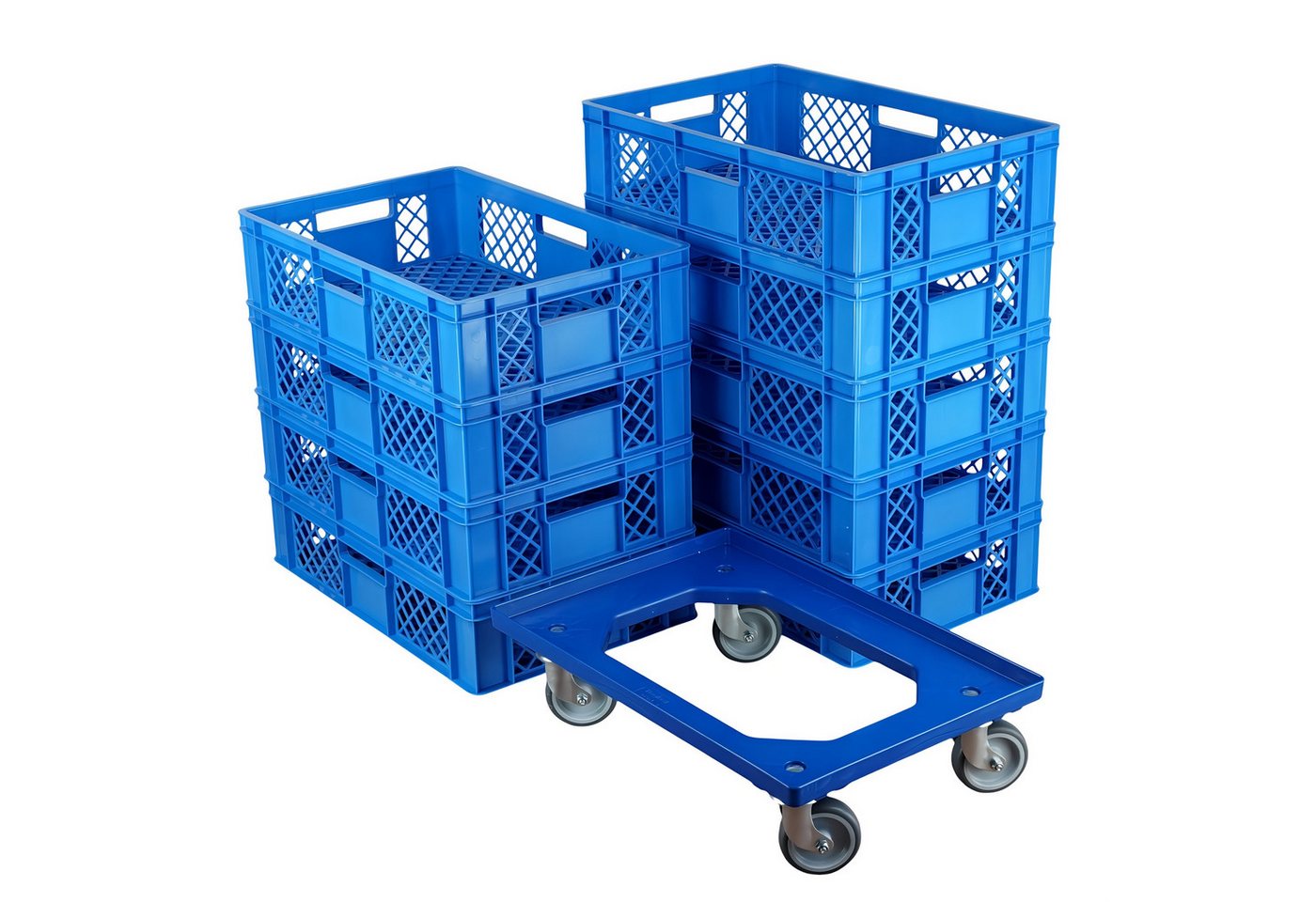 Logiplast Stapelbox 9 Stück Bäckerkisten 600 x 400 x 150 mm und 1 Stück Transportroller Logiplast Stapelbox 9 Stück Bäckerkisten 600 x 400 x 150 mm und 1 Stück Transportroller von Logiplast