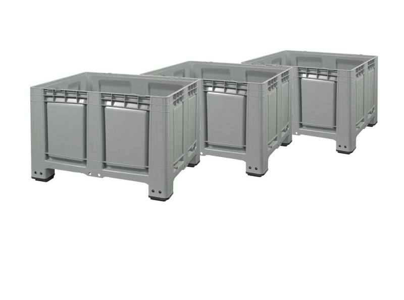 Logiplast Transportbehälter 3 Stück Palettenbox LxBxH: 1200 x 1000 x 790 mm geschlossen mit 4 Füss Logiplast Transportbehälter 3 Stück Palettenbox LxBxH: 1200 x 1000 x 790 mm geschlossen mit 4 Füss von Logiplast