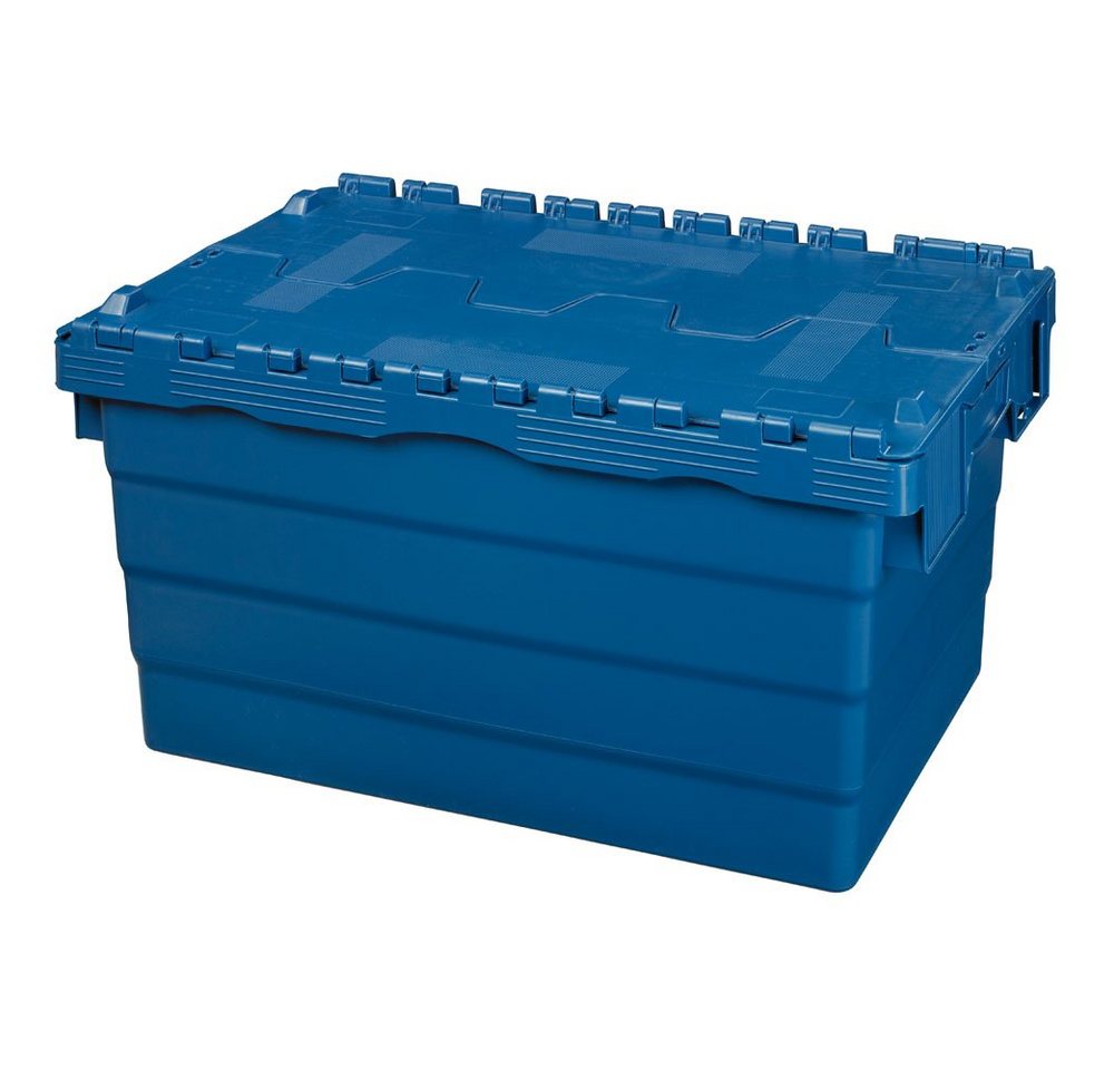 Logiplast Transportbehälter Distributionsbehälter 600 x 400 x 320 mm blau 60 Volumen, (ALC-Behälter, 1 Behälter), mit Antirutschsicherung, stapelbar und nestbar von Logiplast