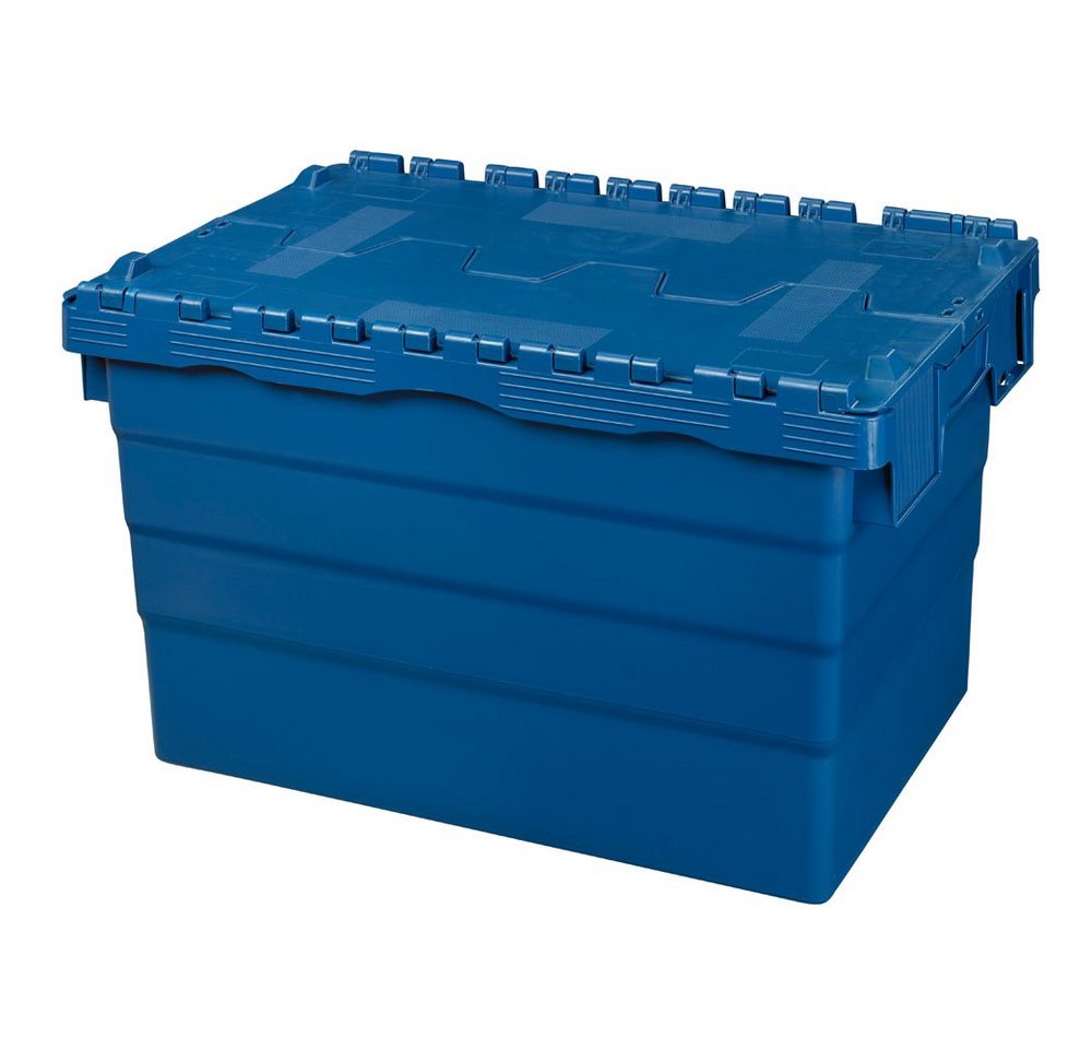 Logiplast Transportbehälter Distributionsbehälter 600 x 400 x 365 mm blau 68 Ltr., (ALC-Behälter, 1 Behälter), mit Antirutschsicherung, stapelbar und nestbar von Logiplast