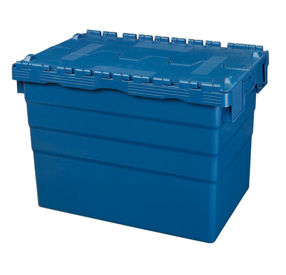 Logiplast Transportbehälter Distributionsbehälter 600 x 400 x 416 mm blau 78 Ltr. Volumen, (ALC-Behälter, 1 Behälter), mit Antirutschsicherung, stapelbar und nestbar von Logiplast