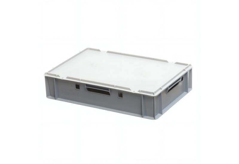 Logiplast Transportbehälter E1 Kisten mit Deckel, (Spar-Set, Ein E1 Kasten mit Deckel) von Logiplast