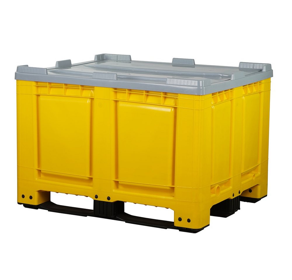 Logiplast Transportbehälter Palettenboxen m. Deckel 680l 120x100x79 cm Gelb 3 Kufen Logiplast Transportbehälter Palettenboxen m. Deckel 680l 120x100x79 cm Gelb 3 Kufen von Logiplast