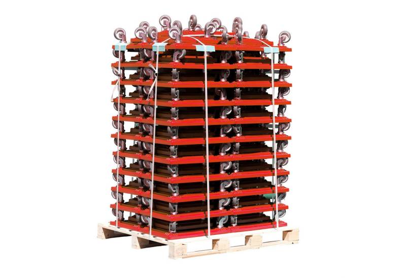 Logiplast Transportroller Palette Transportroller - 77 Stück, (Spar-Set, 77 Stück), robust, laufleise, bis 250 kg belastbar von Logiplast