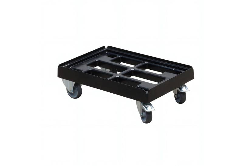 Logiplast Transportroller Transportroller für Kisten 60 x 40 cm mit 2 Bockrollen und 2 Bremsen, (1 Stück) von Logiplast