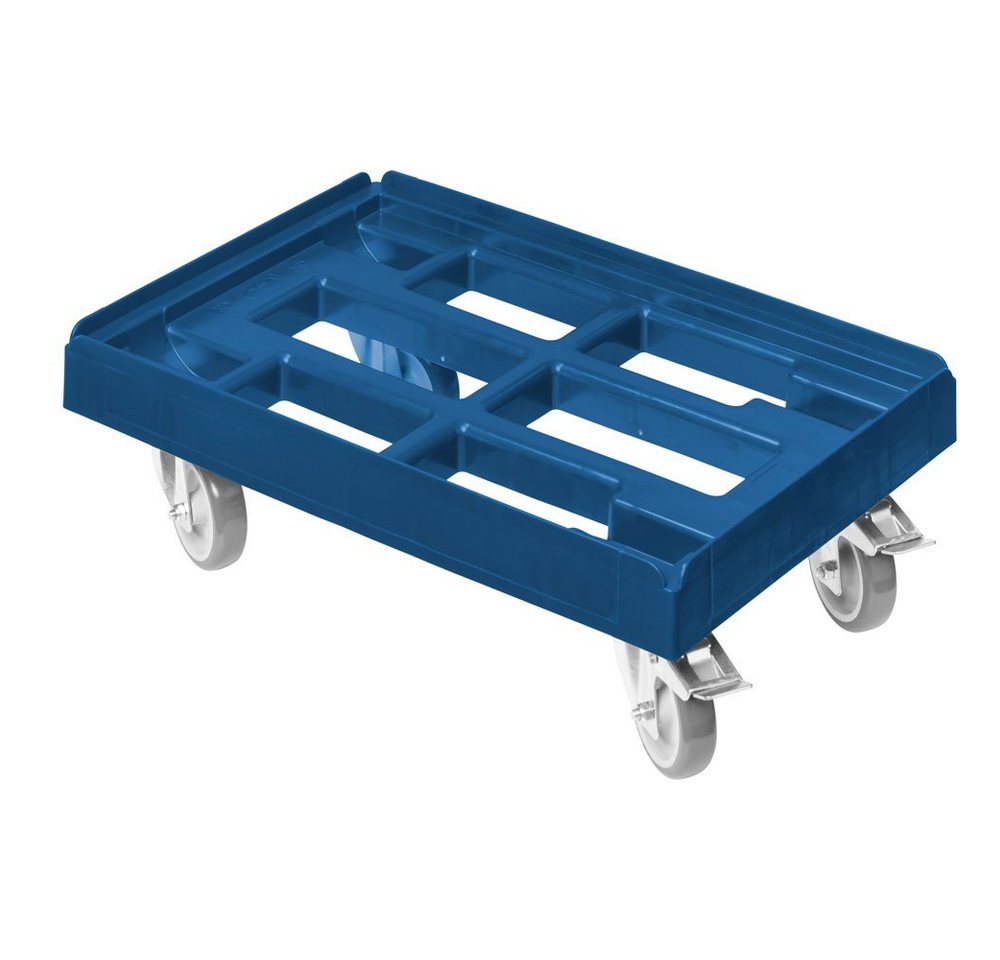 Logiplast Transportroller Transportroller für Kisten 60 x 40 cm mit 2 Bremsen in Schwarz Logiplast Transportroller Transportroller für Kisten 60 x 40 cm mit 2 Bremsen in Schwarz von Logiplast