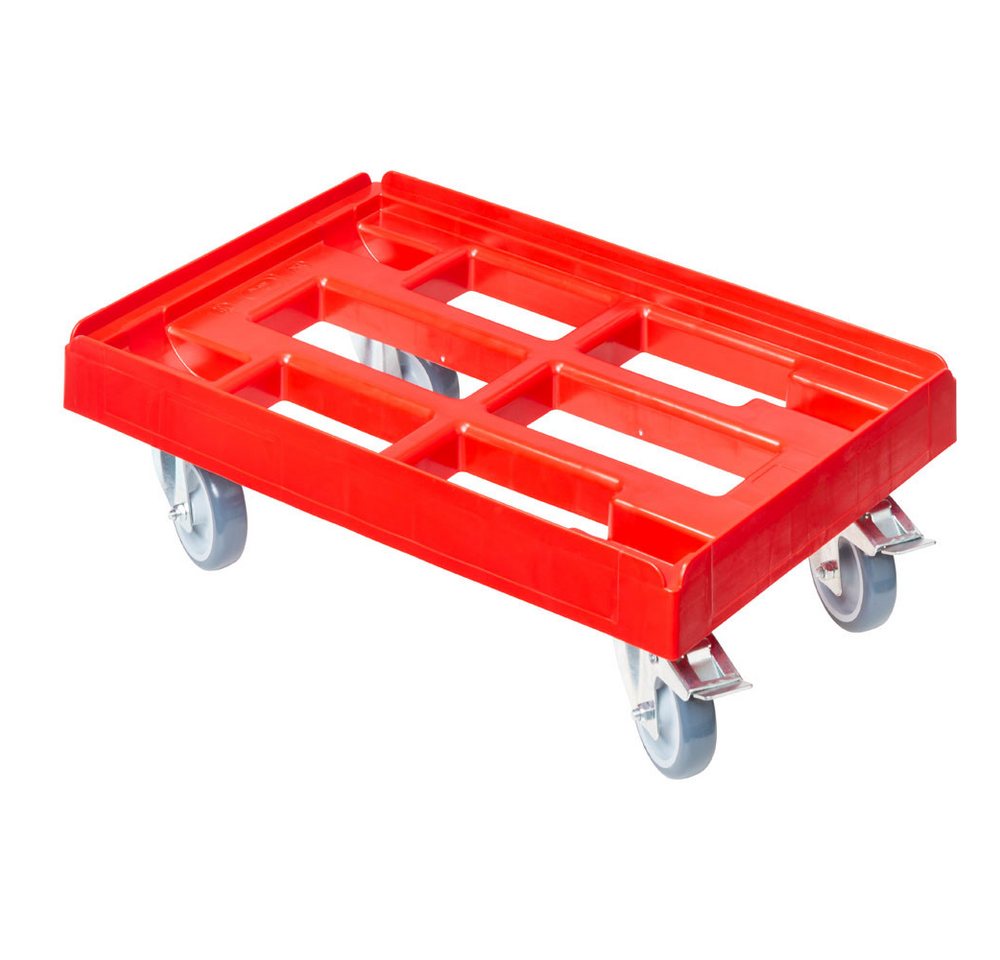 Logiplast Transportroller Transportroller für Kisten 60 x 40 cm mit 2 Bremsen in Schwarz Logiplast Transportroller Transportroller für Kisten 60 x 40 cm mit 2 Bremsen in Schwarz von Logiplast