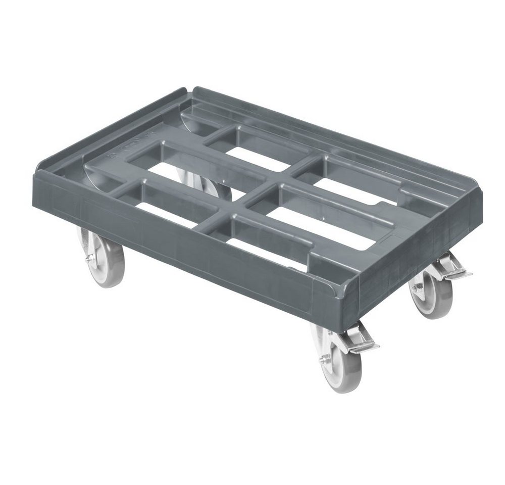 Logiplast Transportroller Transportroller für Kisten 60 x 40 cm mit 2 Bremsen in Schwarz Logiplast Transportroller Transportroller für Kisten 60 x 40 cm mit 2 Bremsen in Schwarz von Logiplast