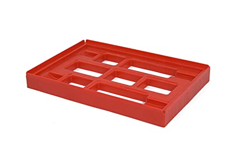 Transportroller Rahmen – Rollplatte 60x40 cm – 300 kg Traglast - rot von Logiplast