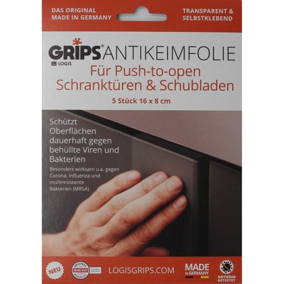 Antikeimfolie Push-to-open von Logis Grips
