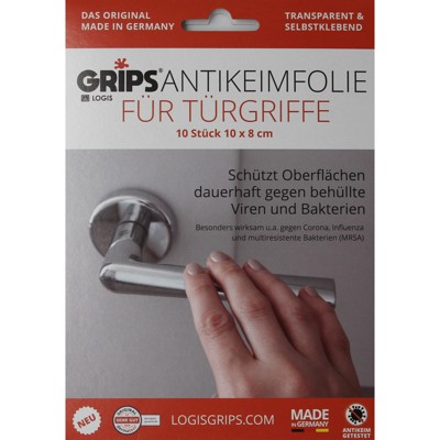 Antikeimfolie Türgriffe Antikeimfolie Türgriffe von Logis Grips