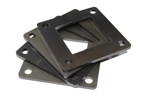 LogistSystem 1 Stück Stahl Ankerplatte Quadratisch zum Schweißen, 80x80mm 4x Montagebohrungen und 41x41mm Mittelbohrung Platte Bodenplatte Flansch LogistSystem 1 Stück Stahl Ankerplatte Quadratisch zum Schweißen, 80x80mm 4x Montagebohrungen und 41x41mm Mittelbohrung Platte Bodenplatte Flansch von LogistSystem