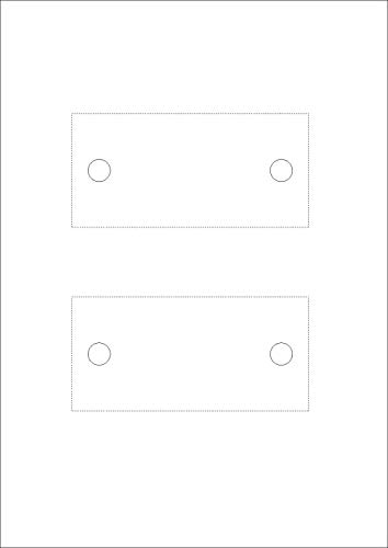 Einleger, LEER INLET zur PC Beschriftung für unsere Türschilder, 10er Set (120/60 mm 2B glasklar) von Logistic Sign System